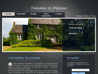 domaines-chateaux-immobilier.com website preview