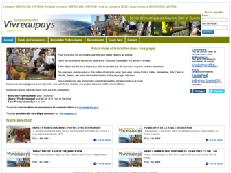 vivreaupays.biz website preview
