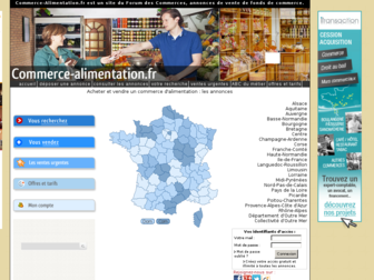 commerce-alimentation.fr website preview