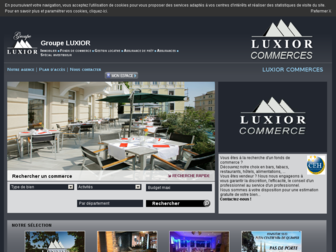 luxior-commerces.com website preview