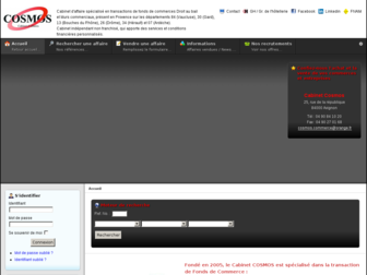 cosmos-entreprise-commerce.com website preview