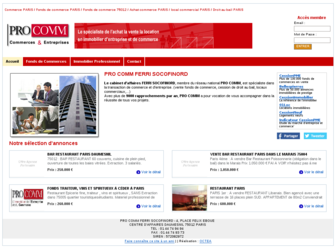 fonds-de-commerce-paris-socofinord.reseau-procomm.com website preview