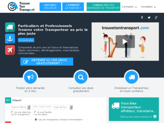 trouvetontransport.com website preview