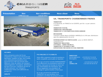 transportscharbonnier.com website preview