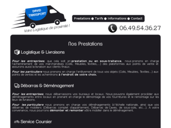 davidtransport.fr website preview