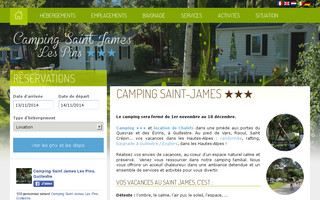 lesaintjames.com website preview