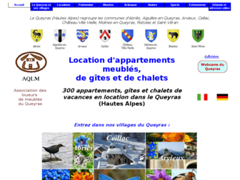 queyras-locations.fr website preview