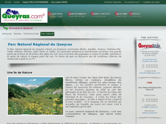 pnr-queyras.com website preview