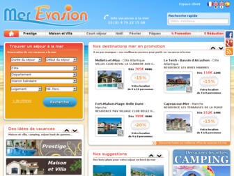 mer-evasion.com website preview