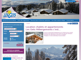 lesgets-hebergements.com website preview