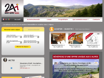 2alpes-immo.com website preview