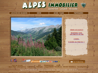 alpesimmobilier.com website preview