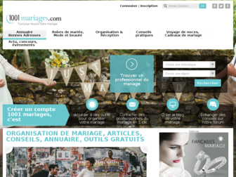 1001mariages.com website preview