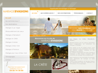 mariage-evasion.com website preview