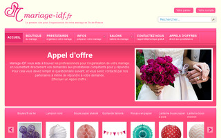 mariage-idf.fr website preview