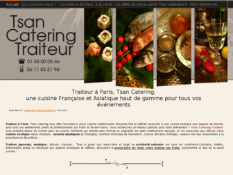 tsan-catering-traiteur.fr website preview