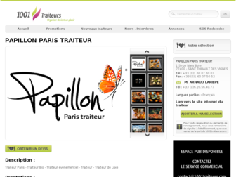 papillon-traiteur.1001traiteurs.com website preview