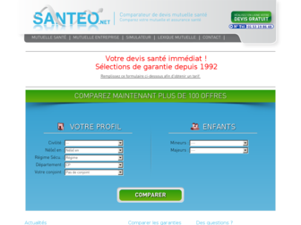 santeo.net website preview