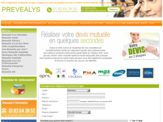 comparer-lesmutuelles.fr website preview