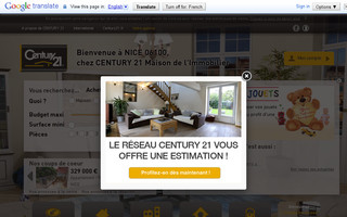 century21maison-immobilier-nice.com website preview