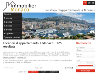 location-appartement-monaco.com website preview