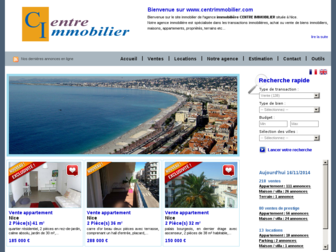 centrimmobilier.com website preview