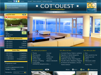 cotouest-immobilier.com website preview