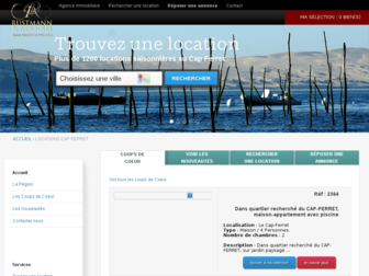 location-cap-ferret.fr website preview