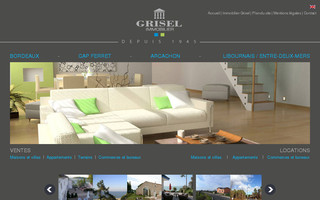 grisel-immobilier.fr website preview
