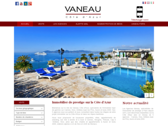 vaneaucotedazur.fr website preview