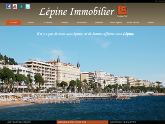 lepine-cannes.com website preview