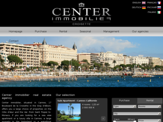 center-immobilier-cannes.com website preview