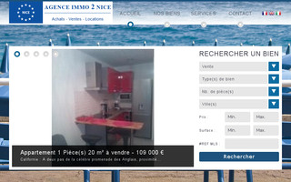 immo2nice.com website preview