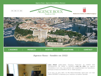 agenceroux.mc website preview