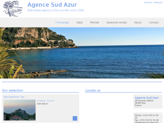 agencesudazur.fr website preview