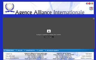 alliance-cannes.co.uk website preview