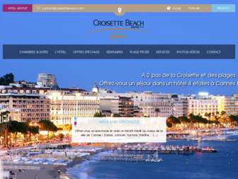 croisettebeach.com website preview