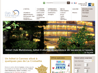 hotel-maintenon-cannes.com website preview