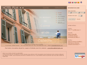 hotel-cannes-plm.com website preview