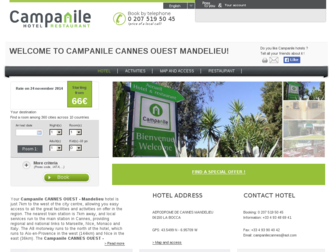 campanile-cannes-ouest-mandelieu.fr website preview