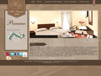 olympiahotel.fr website preview