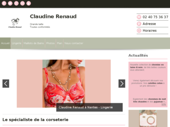 claudinerenaud.com website preview