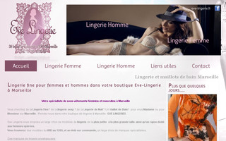 eve-lingerie.fr website preview