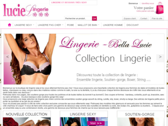 lucielingerie.com website preview