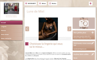 lunedemiel-lingerie.fr website preview