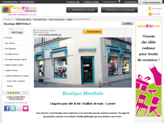 boutique-menthalo.com website preview