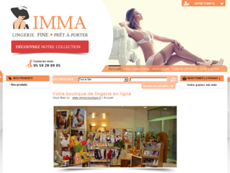imma-boutique.fr website preview