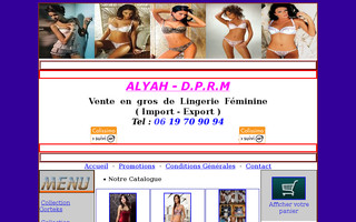 lingerie-alyah.fr website preview