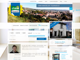 tournon07.cimm-immobilier.fr website preview