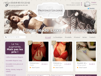 provence-lingerie.com website preview